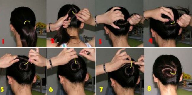 三十多种漂亮扎头发的方法_服饰衣着_【叶脉空